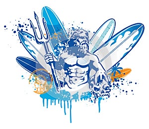 Poseidon surfer