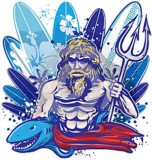 Poseidon surfer