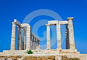 Poseidon Temple at Cape Sounion near Athens, Greece