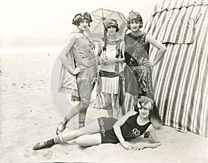 Posing at the beach