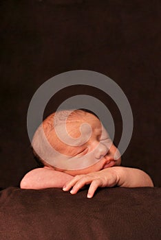 Posing newborn