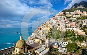 Positano on Amalfi coast, Sorrento, Italy