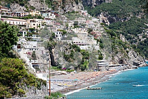 Positano beach, Amalfi Coast, Italy