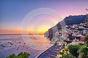 Positano on the italian Amalfi coast