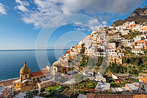 Positano, Italy along the Amalfi Coast