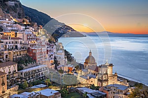 Positano, Italy along the Amalfi Coast