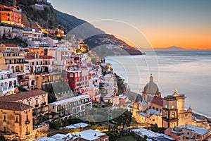 Positano, Italy along the Amalfi Coast