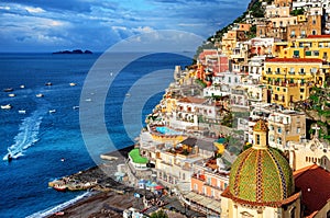 Positano old town, Amalfi coast, Italy