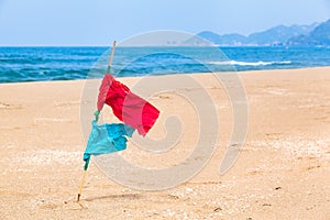 Position Mark Flag at Landscape