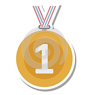 Position Medal Isolated Vector Icon Editable