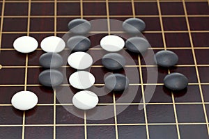 Position of stones during go game
