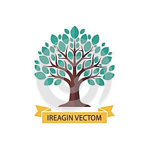 Positioned below the tree, a yellow banner features the text IREAGIN VECTOM