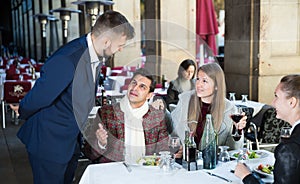 Positive company with restaurant manager