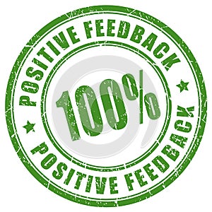 Positive feedback trusted seller stamp