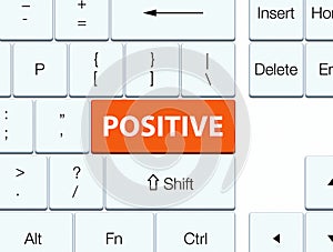 Positive orange keyboard button