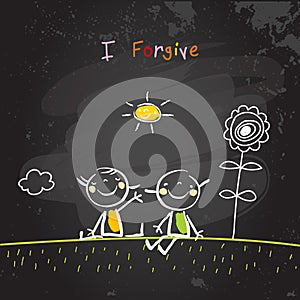 Positive kids affirmations, I Forgive