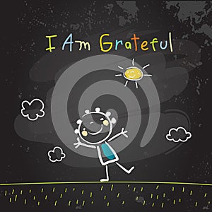 Positive kids affirmations, I am grateful