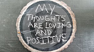 Positive mantra photo