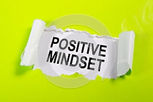 Positive Mindset, Motivational Words Quotes Concept