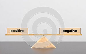 Positive and negative in balance