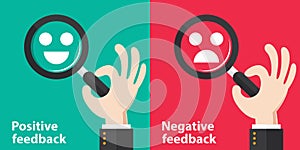 Positive and negative feedback