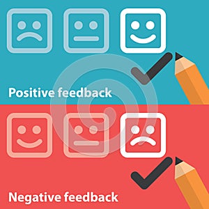 Positive and negative feedback