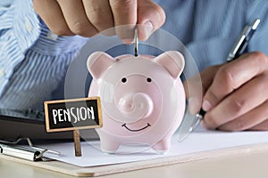 Positive pension Happiness money saving for Retirement financia