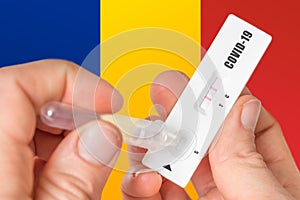 Positive rapid test on COVID-19 in Romania