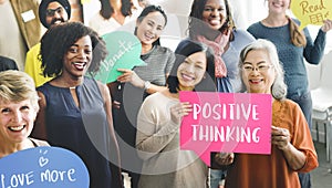 Positive Thinking Mindset Wellness Concept photo