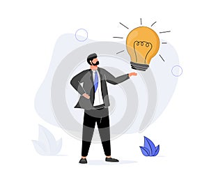 Positive thinking, optimistic mindset or good attitude to success in work, always get idea to solve any problems concept