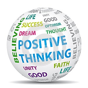Positive thinking world.