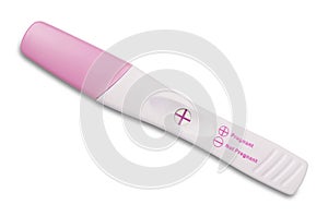 Positive White Plastic Pregnancy Test