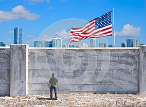 The possible border wall between the United States of America and Mexico and the world because of legislators with xenophobia