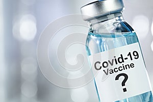 Possible cure with vaccine vial for Coronavirus, Covid 19 virus photo