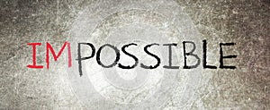 Possible and impossible
