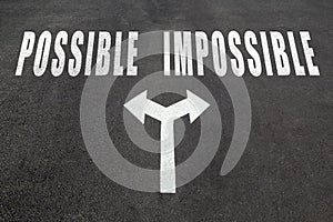 Possible vs impossible choice concept