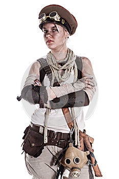 Post apocalypse female survivor