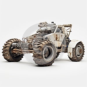 Post-apocalyptic Desert Vehicle: Go-kart Inspired By Dieter Rams And Mad Max photo
