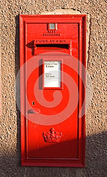 Post box for letters.