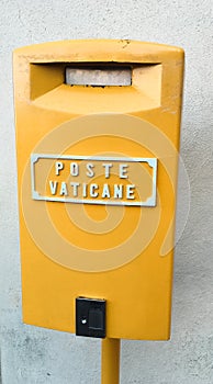 Post box in vatican city rome italy