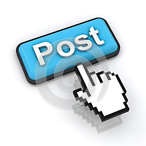 Post button with hand cursor