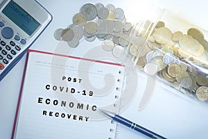 Post covid-19 economic recovery conceptual. photo