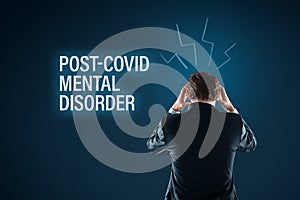Post-Covid mental disorder concept