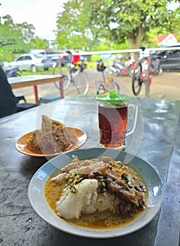 Post-Cycling Breakfast with Indonesian bubur tumpang
