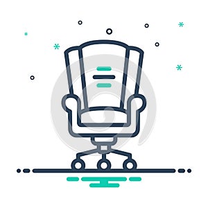 Mix icon for Post, job and chair