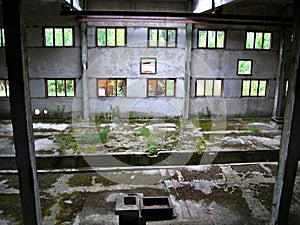 Post-industrial ruins of the Soviet manufactory