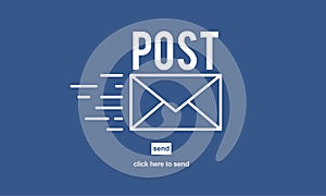 Post Mail Correspondence Online Message Communication Concept