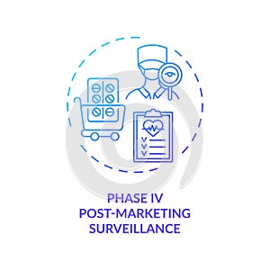 Post-marketing surveillance concept icon