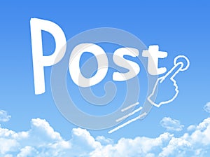 Post message cloud shape