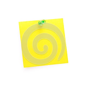 Post-It Note with Push Pin